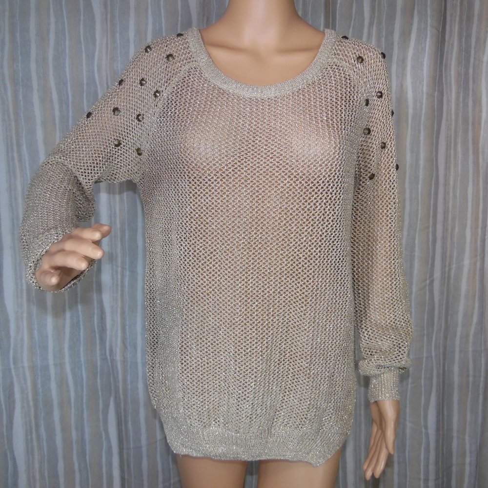 Papaya Gold Knit Sweater